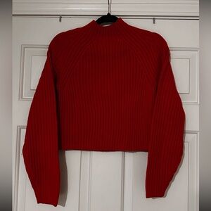 H&M Red Turtleneck Sweater